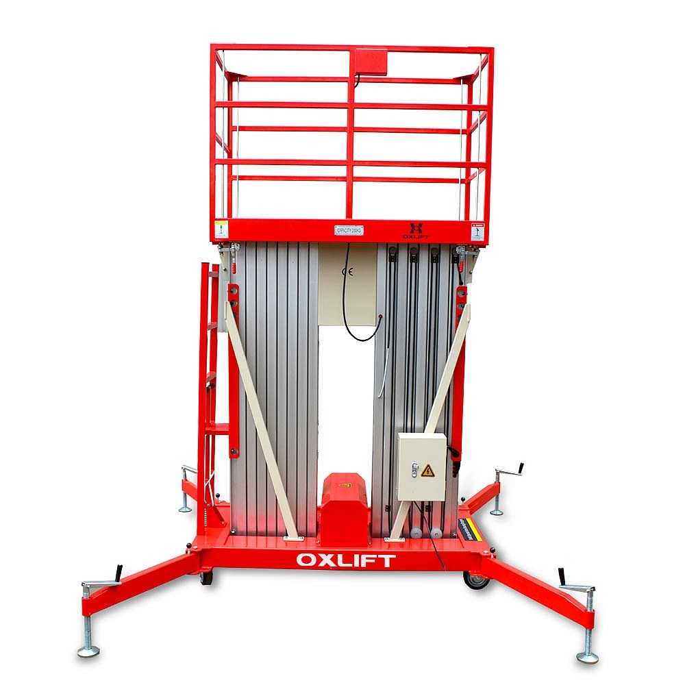 Фото 28 - Телескопический Двухмачтовый Подъемник ZX-2-140 OXLIFT 14 м 150 кг.